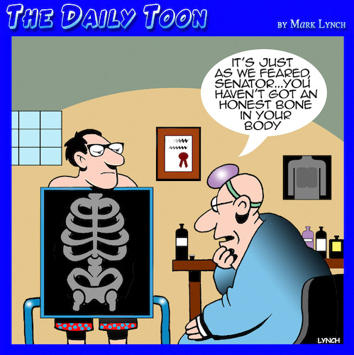 Cartoon: Honest bone (medium) by toons tagged senators,elected,officials,honest,bone,in,his,body,senators,elected,officials,honest,bone,in,his,body