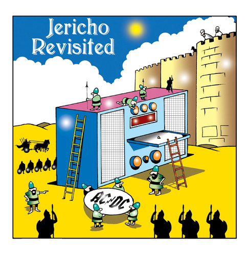 Cartoon: Jericho revisited (medium) by toons tagged jercho,bible,old,testament,god