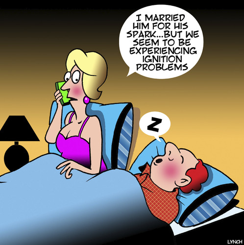 Cartoon: Lacks spark (medium) by toons tagged impotence,boring,marriage,impotence,boring,marriage