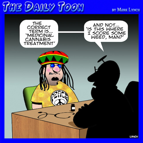 Cartoon: Medical cannabis (medium) by toons tagged medical,marijuana,rastafarian,cannabis,hippy,medical,marijuana,rastafarian,cannabis,hippy