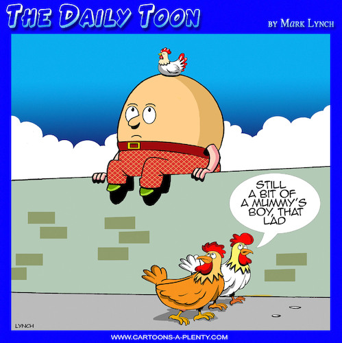 Cartoon: Mummies boy (medium) by toons tagged humpty,dumpty,mummys,boy,fairy,tales,humpty,dumpty,mummys,boy,fairy,tales