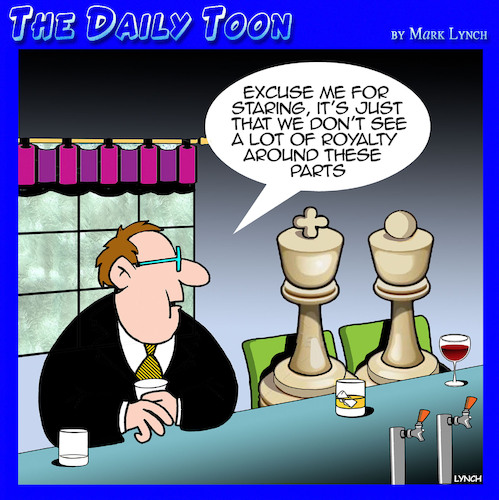 Cartoon: Royalty (medium) by toons tagged chess,royals,pieces,chess,royals,pieces