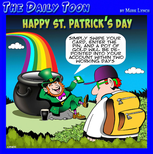 Cartoon: Saint Patricks Day (medium) by toons tagged st,patricks,day,pot,of,gold,leprechauns,st,patricks,day,pot,of,gold,leprechauns