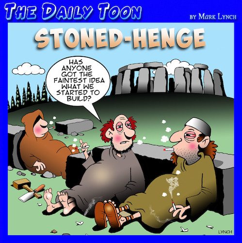 Cartoon: Stonehenge (medium) by toons tagged marijuana,stonehenge,drugs,monuments,marijuana,stonehenge,drugs,monuments