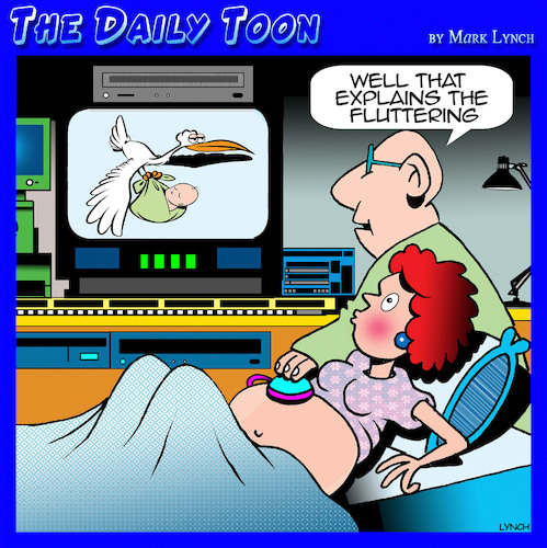 Cartoon: Stork delivering baby (medium) by toons tagged ultrasound,stork,pregnant,ultrasound,stork,pregnant