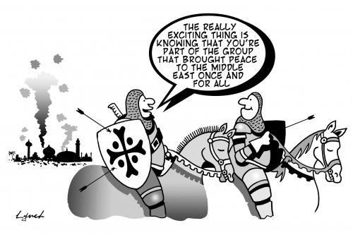 Cartoon: the crusades (medium) by toons tagged crusades,christianity,middle,east,war