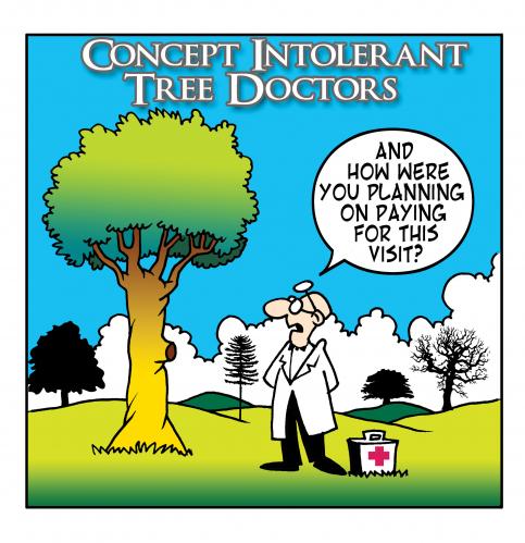 Cartoon: The tree doctor (medium) by toons tagged tree,doctor,trees,plants,fauna,medical