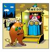 Cartoon: a night at the opera (small) by toons tagged opera,theartre,cows,bulls,animals,singer,house,stage,door,flowers