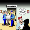 Cartoon: Accounts (small) by toons tagged accounting,fraud,robbery,arrested,police,handcuffs,corporate,discrepency