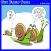 Cartoon: Are we there yet (small) by toons tagged snails,slugs