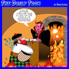 Cartoon: bagpipes (small) by toons tagged suffering,devil,in,hell,scotland