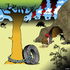 Cartoon: Bike chain (small) by toons tagged caveman bike chain the wheel prehistoric stolen vehicle security