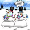 Cartoon: Brain freeze (small) by toons tagged snowman brain freeze eskimo cold drinks ice cream