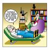 Cartoon: building up inside (small) by toons tagged psychiatrist,doctor,under,pressure,psychiatry,brain