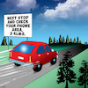 Cartoon: Check your phone (small) by toons tagged rest,areas,check,your,phone,road,trips,smart,phones