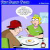 Cartoon: Chicken dinner (small) by toons tagged eggs,boneless,chicken,cafe