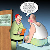 Cartoon: Conscience (small) by toons tagged politicians,doctors,conscience,cancer,disease,liar