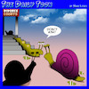 Cartoon: Divorce cartoon (small) by toons tagged snails,slugs,divorce,lost,the,house,settlement,courts