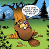 Cartoon: Eager Beaver (small) by toons tagged beaver,busy,as,eager,myths,hard,worker