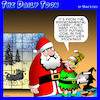 Cartoon: Environmental lobby (small) by toons tagged santa,coal,christmas,lump,of,in,stocking,naughty,children,santas,elves