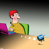 Cartoon: Escape key (small) by toons tagged laptops escape key keyboard qwerty computers