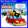 Cartoon: EV Cars (small) by toons tagged electric,vehicles,ev,autos,battery,power