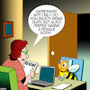Cartoon: Female bosses (small) by toons tagged busy,bees,resumes,female,ceo