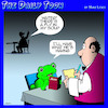 Cartoon: Fly in my soup (small) by toons tagged frogs,fly,in,soup,waiters