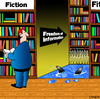 Cartoon: Freedom of information (small) by toons tagged foi,freedom,of,information,secrecy,wikileaks,library,sharks,books,difficulties