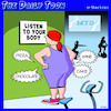 Cartoon: Gym workout (small) by toons tagged listen,to,your,body,chocolate,wine,cake,fitness,obesity