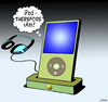 Cartoon: iPod-therefore iAm (small) by toons tagged ipod,social,media,music,playlists,iphone,headphones,songs