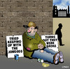 Cartoon: Keeping up with the Jones (small) by toons tagged begging,keeping,up,with,the,joneses,broke