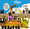 Cartoon: long day (small) by toons tagged hangman girrafe animals executioner medievil torture guillotine death hanging