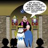 Cartoon: My own harshest critic (small) by toons tagged critics,criticism,weddings,bride,and,groom