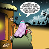 Cartoon: New years eve (small) by toons tagged babysitter,new,years,eve,bethleham,children,born,baby,jesus