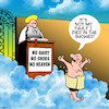 Cartoon: No shoes no entry (small) by toons tagged pearly,gates,saint,peter,death,afterlife,no,entry,into,heaven,turned,away,died,in,the,shower