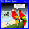 Cartoon: Parrots (small) by toons tagged gossip,hearsay,rumours,parrot
