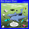 Cartoon: Polluted oceans (small) by toons tagged polluted,oceans,dolphins,plastic,bags,global,warming,pollution,bottles