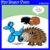 Cartoon: Porcupine (small) by toons tagged balloon,animals,porcupines,pricks