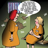 Cartoon: Problem solver (small) by toons tagged women,in,prison,life,sentence,death,inmates,doctors,diagnosis