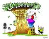 Cartoon: save the trees (small) by toons tagged environment,ecology,greenhouse,gases,pollution,earth,day