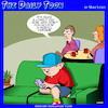 Cartoon: scrolling (small) by toons tagged phone,scrolling,play,outside