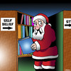 Cartoon: self belief (small) by toons tagged santa library christmas self belief