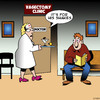 Cartoon: Shakes (small) by toons tagged vasectomy,martini,the,shakes,doctors,surgery,alcoholism