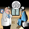 Cartoon: Should have come earlier (small) by toons tagged doctors medical sickness death hospital skeleton