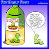 Cartoon: Tequila worm (small) by toons tagged alcohol,addiction,tequila,recovery,aa