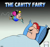 Cartoon: The Cavity fairy (small) by toons tagged tooth,fairy,dentist,cavity,teeth,dental,care,pneumatic,drill,construction,worker