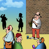 Cartoon: The forgotten art (small) by toons tagged saxophone,buskers