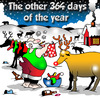 Cartoon: the other days (small) by toons tagged christmas santa reindeers holidays