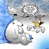 Cartoon: The sky is falling (small) by toons tagged chicken,little,fairy,tales,polar,bears,arctic
